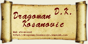 Dragoman Kosanović vizit kartica